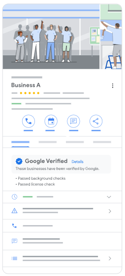 google verified example image