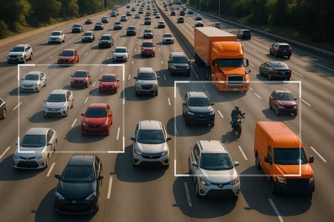 samples of data from vehicles driving on the highway (Medium)