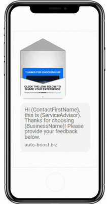 Review Platform Service Advisor Customization Token Example with Frame for Blog