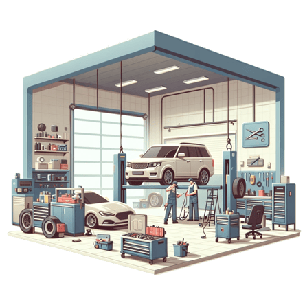 auto repair shop with a sense of professionalism and attention to detail crucial for an auto repair business